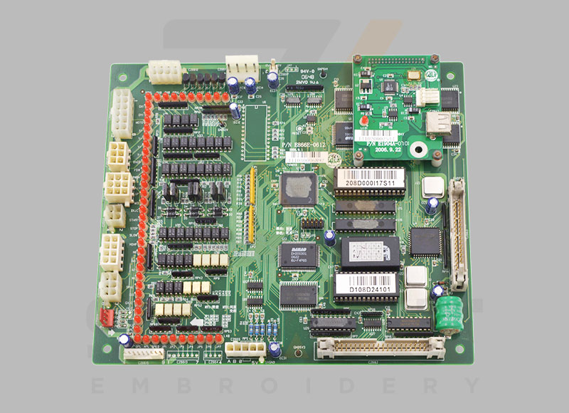 Истински използвани Dahao Electronic CPU Board Оригинална основна карта P/N E866 Китайска машина за бродиране резервни части резервни части